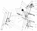 Handle Assembly Right Side Diagram and Parts List for 28231 7900001-7999999 - 1997 Lawn Boy Snow Blower